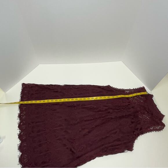 Altar’d State Women’s Burgundy Lace Sleeveless Dress with Button Back - Size M - Picture 7 of 10